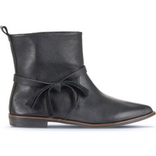 Bueno Shoes Siyah Deri Kadın Düz Bot 01WD3714 01WD3714