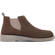 Bueno Shoes Kahverengi Nubuk Kadın Düz Bot 01WD2201 01WD2201