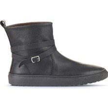 Bueno Shoes Siyah Deri Kadın Düz Bot 01WD2601 01WD2601