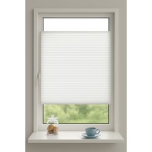 Mahra Shop Beyaz Katlanabilir Plise Perde, Cam Balkon Perdeleri, Ofis Perdeleri, Pvc Pencere Perdeleri