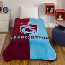 Taç Lisanslı Trabzonspor Parçalı Tek Kişilik Battaniye