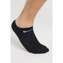 Nike Dri Fit Everyday Cotton Lightweight No Show 3 Pck Unisex Bileksiz Çorap 3 Çift Siyah