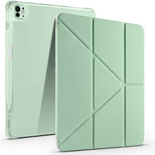 BuLand Store Apple iPad Pro 11 (4.nesil) 2022 Kılıf Üçlü Kapak Pratik Modern Teknolojik  Kalem Bölmeli Standlı Kılıf