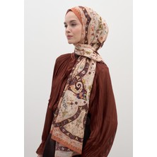 Fresh Scarfs Berthe Desen Şal Kiremit