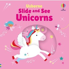 Usborne Slide And See Unicorns (Ciltli)