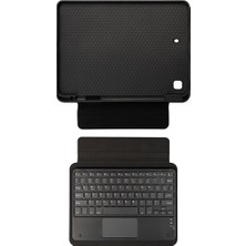 BuLand Store Apple iPad 10.2  (9.nesil) Sert ve Koruyucu Keyshield Standcase Keyboard Bluetooh Bağlantılı Standlı Klavyeli Tablet Kılıfı