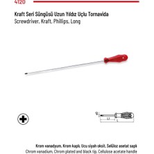 İzeltaş Tornavida Uzun Yıldız (Kraft Seri) 6*300