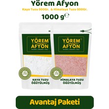 Gülçehre Yörem Afyon Rafine Edilmemiş Vitamin Mineral Deposu Öğütülmüş Toz Kaya & Himalaya Tuzu Avantajlı Set | 1000GR.