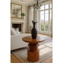 Nordtre Ahşap Orta Sehpa Fındık Renk Mantar Sehpa