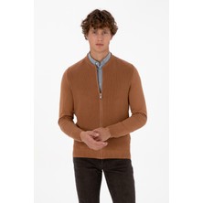 U.S. Polo Assn. Erkek Camel Basic Triko Hırka 50313721-VR233