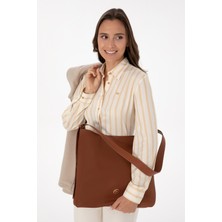 U.S. Polo Assn. Kadın Taba Omuz Çantası 50317825-VR099