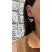 Marsel Ysx Özel Seri Kuzey Yıldızı Model 3 Lü Set Sallantılı Rose Küpe