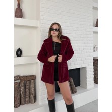 Kazax Fok Ceket Premıum Kalite Bordo ST255860