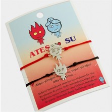 Zero Resveq Ateş ve Su 2li Ip Bileklik-Kırmızı