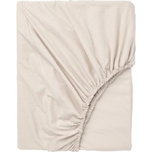 IKEA Dvala Lastikli Çarşaf Bej 120 x 200 Cm