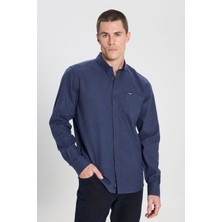 Wrangler W242430410 Lacivert Erkek Uzun Kollu Kalın Gömlek