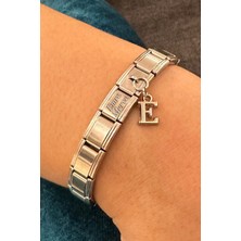 Takı Dükkanı Kişiye Özel Isim Yazılı Harfli Charmlı Paslanmaz Unisex Çelik Bileklik SCB66