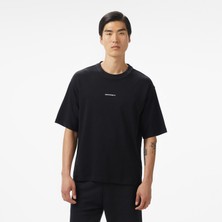 Converse Star Chevron Baskılı Oversize Fit Erkek Siyah T-Shirt