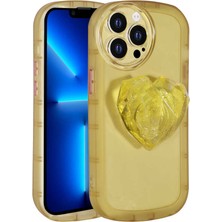 Zore iPhone 13 Pro Max Kılıf Kamera Korumalı Pop Soketli Renkli Senk Ofro Kapak-Sarı