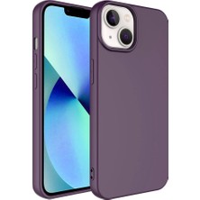 Zore Apple iPhone 14 Kılıf Senk Kamera Korumalı Mara Laaakan Kapak-Derin Mor