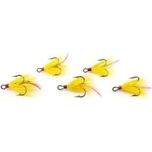 Mustad 611122 No:1 3lü Iğne Sarı Tüylü 5li Pkt