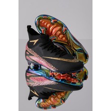 GOLDER Erkek Halı Saha Kramponu Ithal Taban, Çim Saha, Yarım Çoraplı, Ergonomik, Ayağı Saran, Esnek ve Konforlu Futbol Ayakkabısı