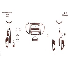 Mars Cockpit Design Mercedes Vito Konsol-Torpido Kaplama 2015 21 Parça  Maun