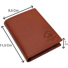 Westpolo Hakiki Deri Bozuk Para ve Kart Bölmeli Içi Fermuarlı Erkek Cüzdanı - Taba