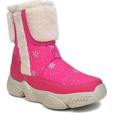 Lepettit 14538 Patik Sıcak Iç Astar Kaymaz Taban Kardeşen Fuşya Kışlık Bot