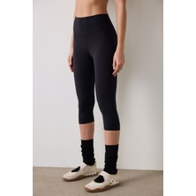 Penti Siyah Hafif Destek Yüksek Bel Kapri Light Soft Tayt