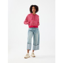 Loft Cuffed Barrel Barrel Fit Kadın Pantolon