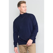 Çetinkaya Mentality 3178 Yarım Balıkçı Yaka Lacivert Triko