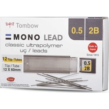 Tombow Mono Lead Kalem Ucu 0,7 mm 2B 12'li Paket Renk Seçenekleri ile Kullanıma Hazır