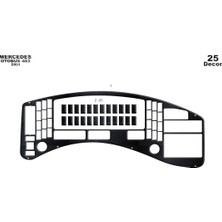 Mars Cockpit Design Mercedes 403 Konsol-Torpido Kaplama 2001 25 Parça Siyah Karbon