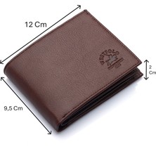 Westpolo Hakiki Deri Kağıt Para, Bozuk Para ve Bol Kart Bölmeli Erkek Cüzdanı - Kahverengi