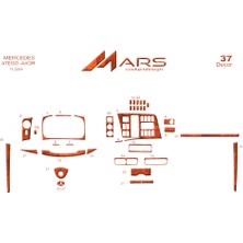 Mars Cockpit Design Mercedes Atego Axor Konsol-Torpido Kaplama 2004 37 Parça Maun