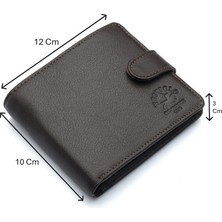 Westpolo Hakiki Deri Kağıt Para, Bozuk Para ve Kart Bölmeli Patlı Erkek Cüzdanı - Kahverengi