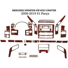 Mars Cockpit Design Mercedes Sprinter-Crafter Konsol-Torpido Kaplama  2006 51 Parça Maun