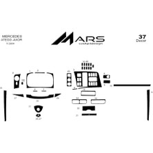 Mars Cockpit Design Mercedes Atego Axor Konsol-Torpido Kaplama 2004 37 Parça Piano Black
