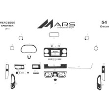 Mars Cockpit Design Mercedes Sprinter Konsol-Torpido Kaplama 2019 Sonrası  Karbon
