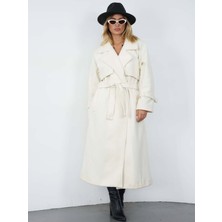 Fibula Kurvaze Robalı Kaşmir Kumaş Manto