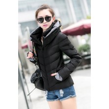 1Tarz Şişme Kadın Mont Günlük Su Geçirmez Kışlık