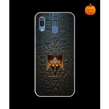 Dali Design Samsung Galaxy A20 Uyumlu Şeffaf Kılıf Antik Mısır 4 Tasarımlı