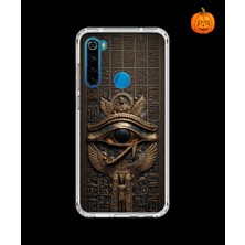 Dali Design Xiaomi Redmi Note 8 Uyumlu Şeffaf Kılıf Antik Mısır 2 Tasarımlı