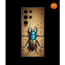 Dali Design Samsung Galaxy S24 Ultra Uyumlu Şeffaf Kılıf Antik Mısır 3 Tasarımlı