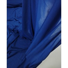 Kumaş Parça Saks Mavisi Renkte Denye Jarse (En 160 cm x Boy 230 Cm)