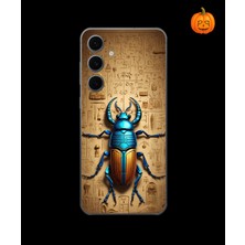 Dali Design Samsung Galaxy S24 Fe Uyumlu Şeffaf Kılıf Antik Mısır 3 Tasarımlı