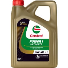 Castrol Power 1 Ultimate 4T 5W-40 4 Litre Motorsiklet Yağı ( Üretim Yılı 2025 )