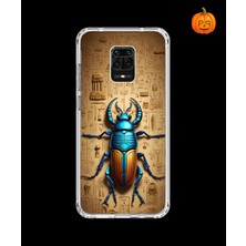 Dali Design Xiaomi Redmi Note 9 Pro Uyumlu Şeffaf Kılıf Antik Mısır 3 Tasarımlı