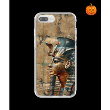 Dali Design iPhone 8 Plus Uyumlu Şeffaf Kılıf Antik Mısır 6 Tasarımlı